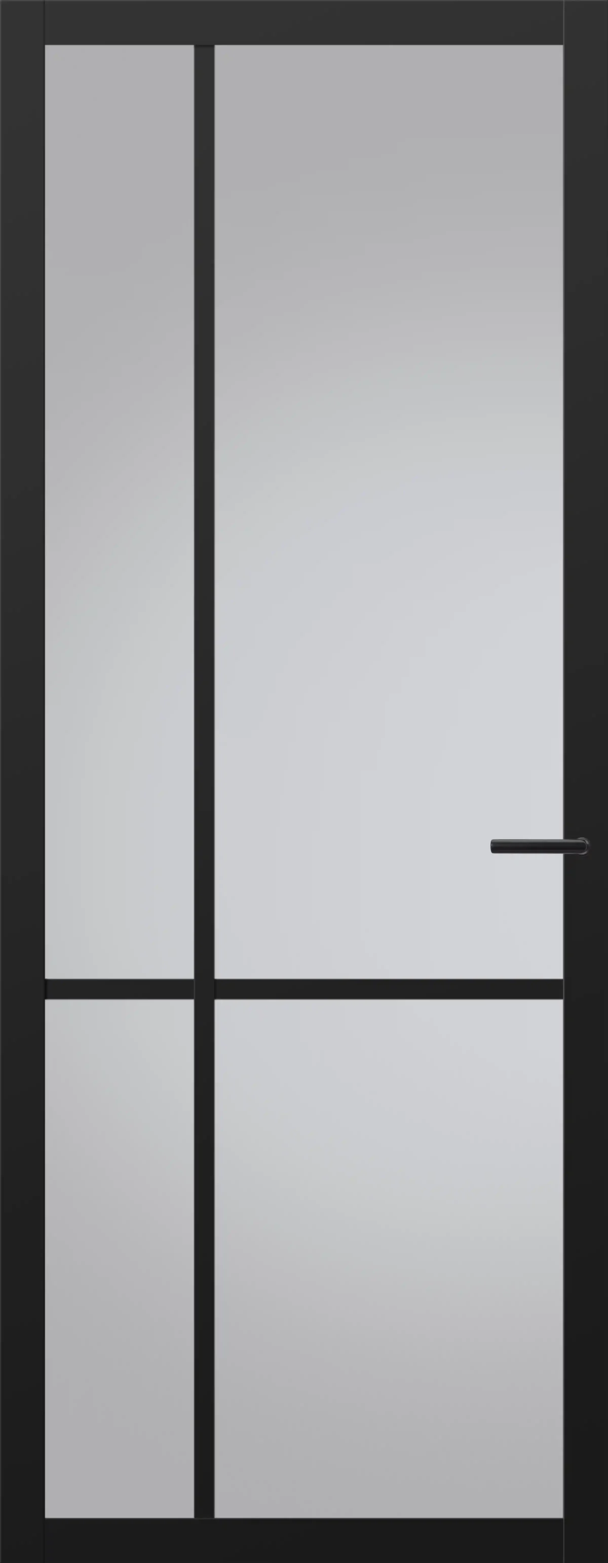 Binnendeur Svedex NDB903 Diep zwart met Rookglas - Afbeelding 1